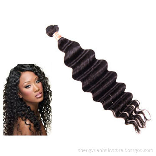 Malaysian virgin hair loose deep weave human hair extensions